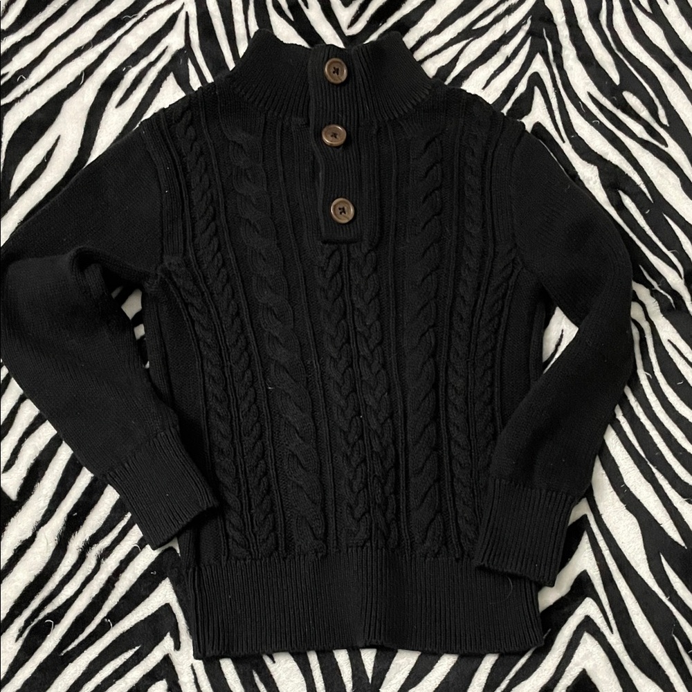 GAP Black Cable Knit sweater